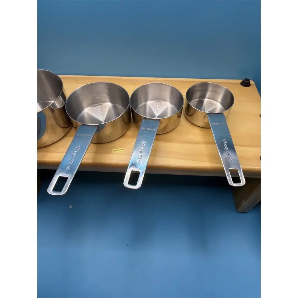 Good Cook Measuring cup set 4 Piece Set Good Cook Stainless Steel